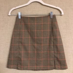 Brandy Melville Plaid Cara Skirt